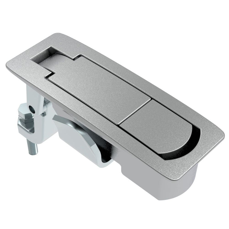 SOUTHCO Compression Latch, Lever Latch, No Restriction, Flush Trigger, 1-8mm Panel, 23-46mm Grip, Sealed, Zinc Alloy, Chrome Plated, Textured [C2-43-31]