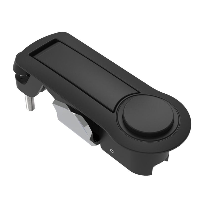 SOUTHCO Compression Latch, Lever Latch, No Restriction, Raised Trigger, 1-5mm Panel, 1-18mm Grip, Not Sealed, Zinc Alloy, Powder Coat, Black [C2-52-15]