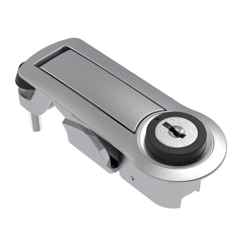 SOUTHCO Compression Latch, Lever Latch, Key Locking, 1-5mm Panel, 1-18mm Grip, Not Sealed, Zinc Alloy, Chrome Plated, Bright [C2-52-21]
