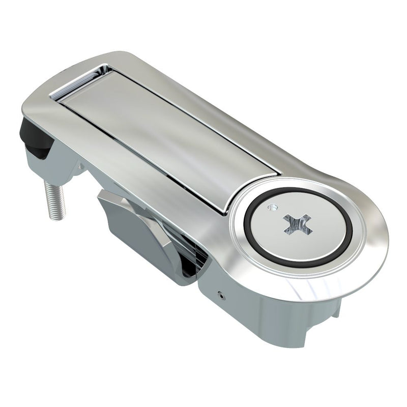 SOUTHCO Compression Latch, Lever Latch, Auto Relock, Phillips Recess, 1-5mm Panel, 1-18mm Grip, Not Sealed, Zinc Alloy, Chrome Plated, Bright [C2-52-3101-3]