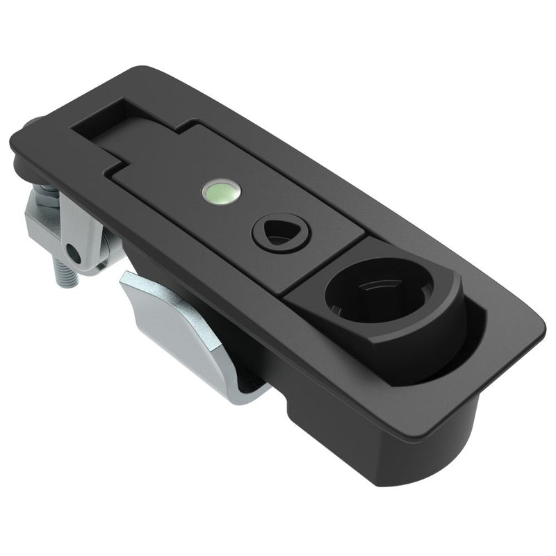 SOUTHCO Compression Latch, Lever Latch, Key Choice, Locking without Lock Core, 1-8mm Panel, 1-18mm Grip, Sealed, Zinc Alloy, Powder Coat, Black [C2-A42-135-3]