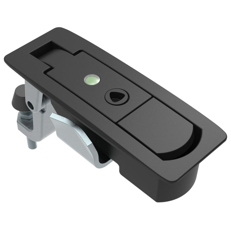 SOUTHCO Compression Latch, Lever Latch, No Restriction, Flush Trigger, 1-8mm Panel, 17-39mm Grip, Sealed, Zinc Alloy, Powder Coat, Black [C2-A43-35]