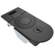 SOUTHCO Compression Latch, Sealed Lever Latch, Key Locking, Locking without dust shutter, 1-11mm Panel, 14-29mm Grip, Zinc Alloy, Powder Coat, Black [C5-21-25]