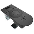 SOUTHCO Compression Latch, Sealed Lever Latch, Key Locking, Locking without dust shutter, 31-41mm Panel, 29-45mm Grip, Zinc Alloy, Powder Coat, Black [C5-24-35]