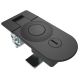 SOUTHCO Compression Latch, Sealed Lever Latch, Key Locking, Locking with dust shutter, 31-41mm Panel, 45-57mm Grip, Zinc Alloy, Powder Coat, Black [C5-34-45]