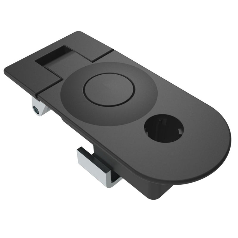 SOUTHCO Compression Latch, Sealed Lever Latch, Key Choice, Locking without lock core, 11-21mm Panel, 14-29mm Grip, Zinc Alloy, Powder Coat, Black [C5-92-25]