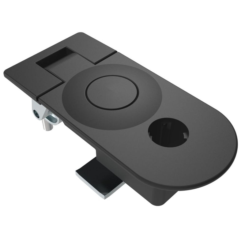 SOUTHCO Compression Latch, Sealed Lever Latch, Key Choice, Locking without lock core, 21-31mm Panel, 45-57mm Grip, Zinc Alloy, Powder Coat, Black [C5-93-45]