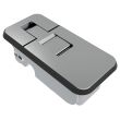 SOUTHCO Compression Latch, Sealed Lever Latch, Small Size, No Restriction, Non-locking, 1-11mm Panel, 1-25mm Grip, Zinc Alloy, Chrome Plated, Bright [C5-M-11-112]