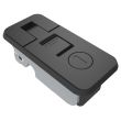 SOUTHCO Compression Latch, Sealed Lever Latch, Small Size, Key Locking, Locking with dust shutter, 1-11mm Panel, 1-25mm Grip, Zinc Alloy, Powder Coat, Black [C5-M-31-15]