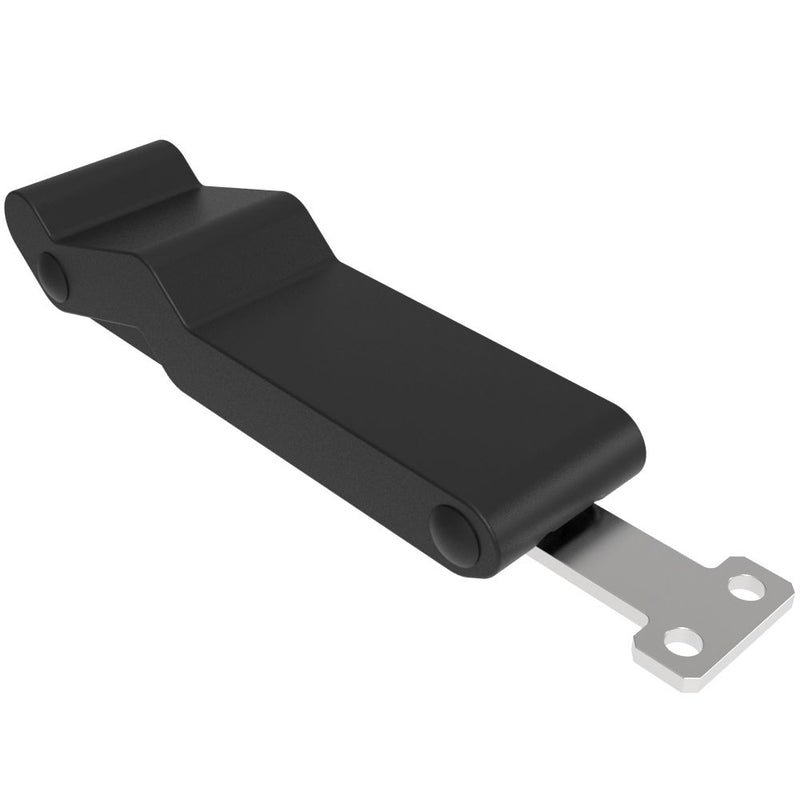SOUTHCO Flexible Over-center Draw Latch, Stainless Steel Reverse Keeper, Black Latch Body [C7-11]