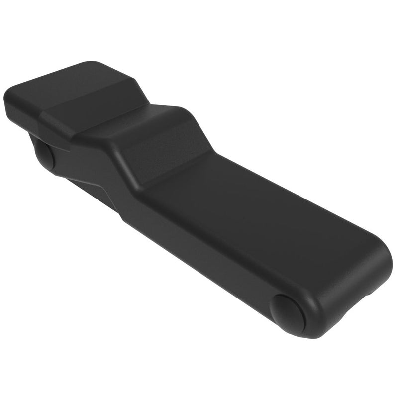 SOUTHCO Flexible Over-center Draw Latch, Large Size, Stainless Steel Concealed Keeper, Black Latch Body [C7-20]