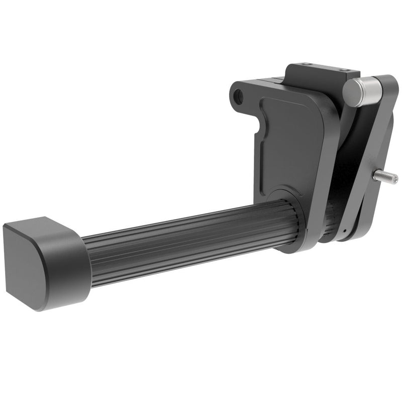 SOUTHCO LIFT-A-SYST® Counterbalance Concealed Hinge, M6 Thread, Right, Aluminum, Anodized, Black [CB-12-101-00-10]