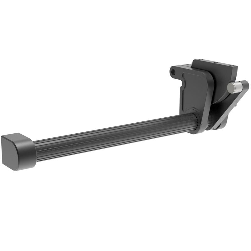 SOUTHCO LIFT-A-SYST® Counterbalance Concealed Hinge, M6 Thread, Right, Aluminum, Anodized, Black [CB-12-103-00-10]