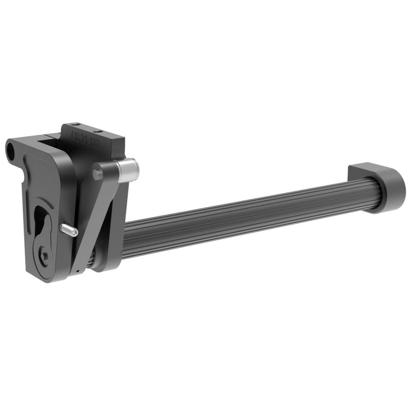 SOUTHCO LIFT-A-SYST® Counterbalance Concealed Hinge, M6 Thread, Left, Aluminum, Anodized, Black [CB-21-102-00-10]