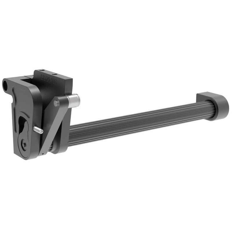 SOUTHCO LIFT-A-SYST® Counterbalance Concealed Hinge, M6 Thread, Left, Aluminum, Anodized, Black [CB-21-103-00-10]