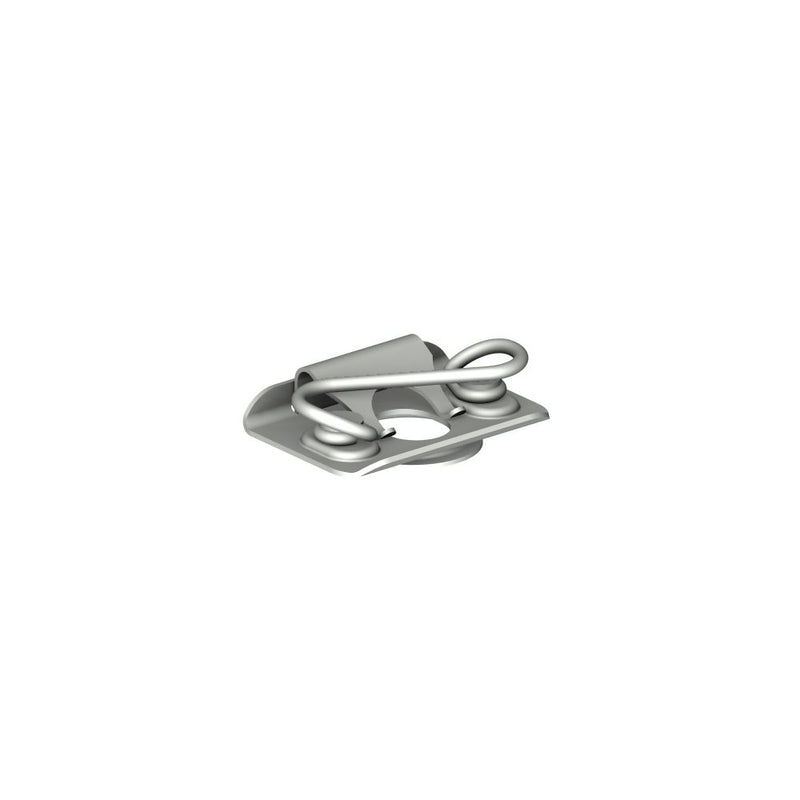 SOUTHCO DZUS® Quarter-Turn Receptacle, Size 4, Steel Zinc Plate, Bright chromate [D4-SL4-305]