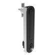 SOUTHCO Multipoint Compression Latch, Steel Mounting Hardware, Locking, Bellcore 216 Key with Padlock Hasp, Counter-clockwise Swing, Zinc Alloy, Black [CR-19-55-25]