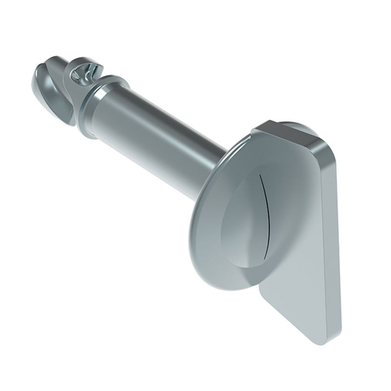 SOUTHCO DZUS® Quarter-Turn Stud, Large Size, Wing, Steel Zinc Plate, Bright chromate [D2-517-1427-190]