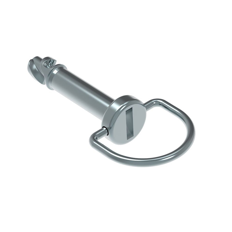 SOUTHCO DZUS® Quarter-Turn Stud, Large Size, Bail Handle, Steel Zinc Plate, Bright chromate [D2-517-411-190]