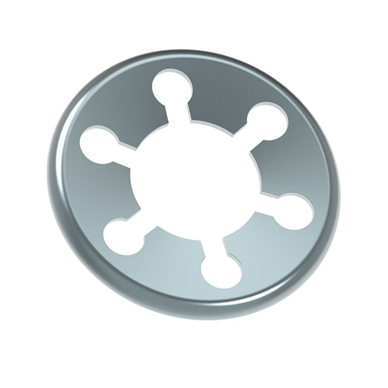 SOUTHCO DZUS® Quarter-Turn Retainer, Large Size, Steel Zinc Plate, Bright chromate [D2-527-101-190]