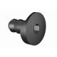 SOUTHCO DZUS® Quarter-Turn Stud, Hex Recess, Acetal Copolymer, Black [D7-201-701-010]