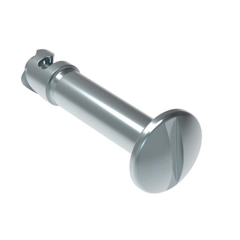 SOUTHCO DZUS® Quarter-Turn Stud, Size 4, Slotted Recess, Steel, Zinc Plate, Bright chromate [D8-314-123-190]