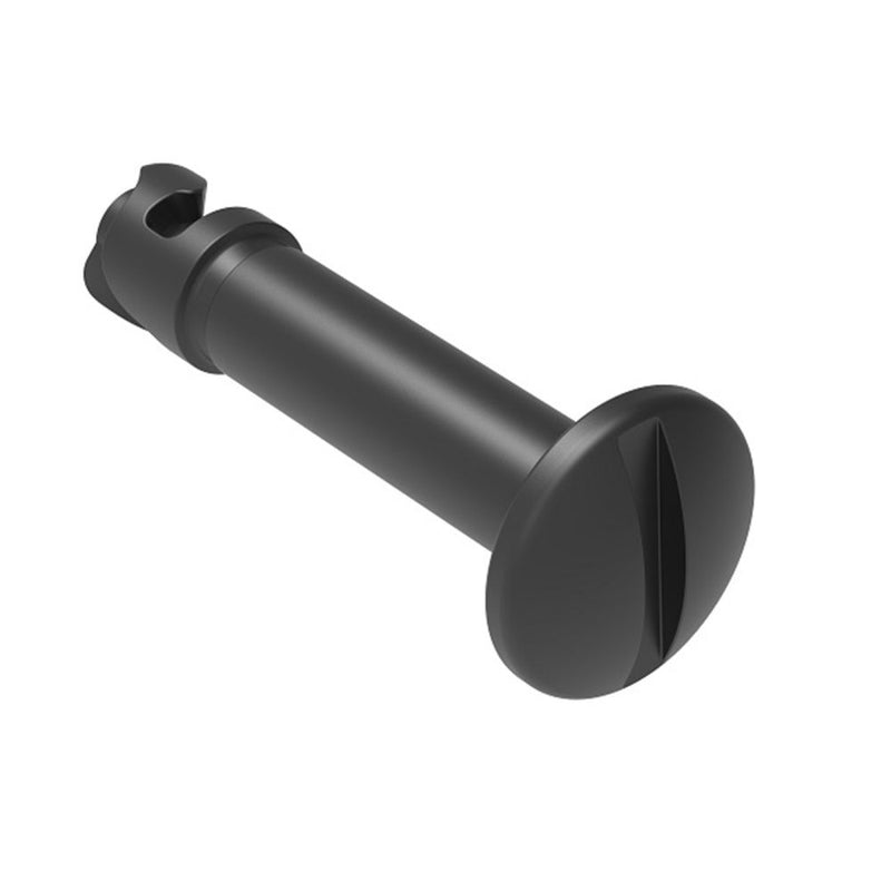 SOUTHCO DZUS® Quarter-Turn Stud, Size 4, Slotted Recess, Steel, Zinc Plate, Black Chromate [D8-314-128-191]