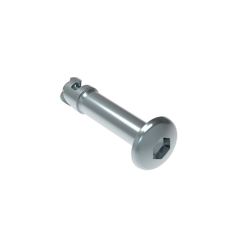 SOUTHCO DZUS® Quarter-Turn Stud, Size 4, Hex Recess, Steel, Chrome Plated [D8-314-209-170]