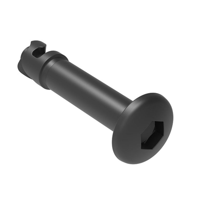 SOUTHCO DZUS® Quarter-Turn Stud, Size 9, Hex Recess, Steel, Zinc Plate, Black Chromate [D8-319-213-191]
