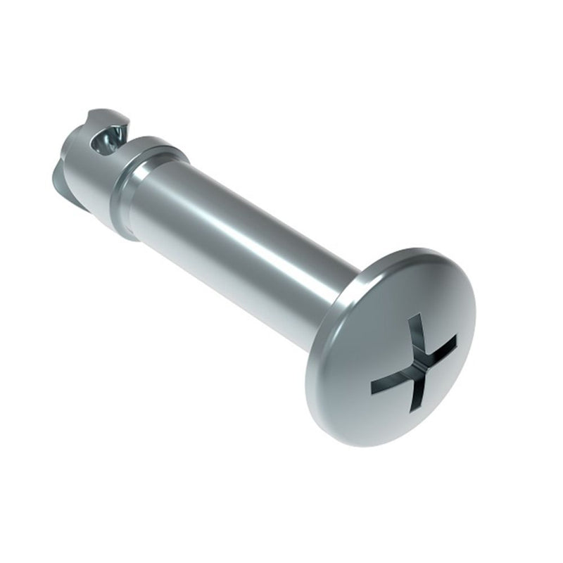 SOUTHCO DZUS® Quarter-Turn Stud, Size 6, Phillips Recess #2, Steel, Zinc Plate, Bright chromate [D8-316-723-190]