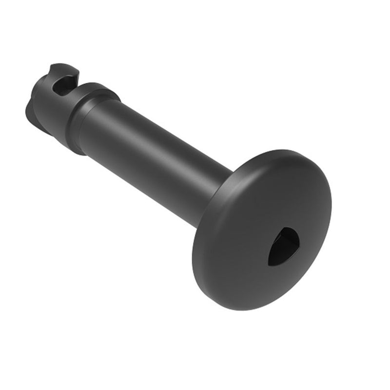 SOUTHCO DZUS® Quarter-Turn Stud, Size 6, Tamper-Resistant Head, Steel, Zinc Plate, Black Chromate [D8-316-613-191]
