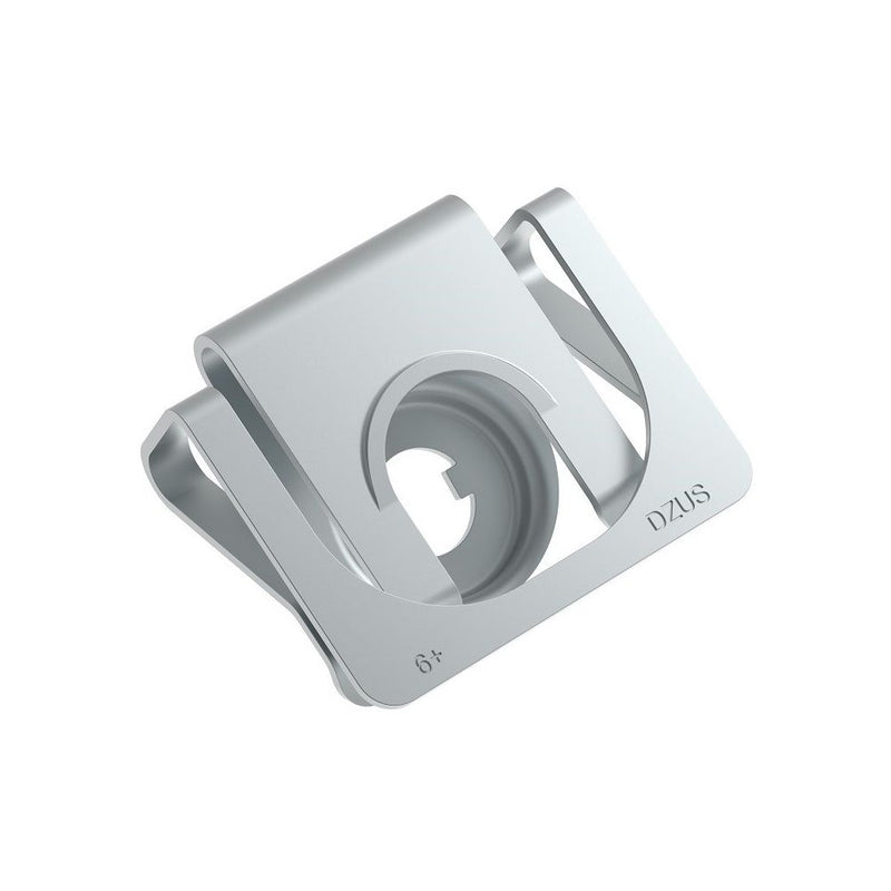 SOUTHCO DZUS® Quarter-Turn Receptacle, Size 6, Clip-on, Steel, Zinc Plate, Bright chromate [D8-336-330-121]