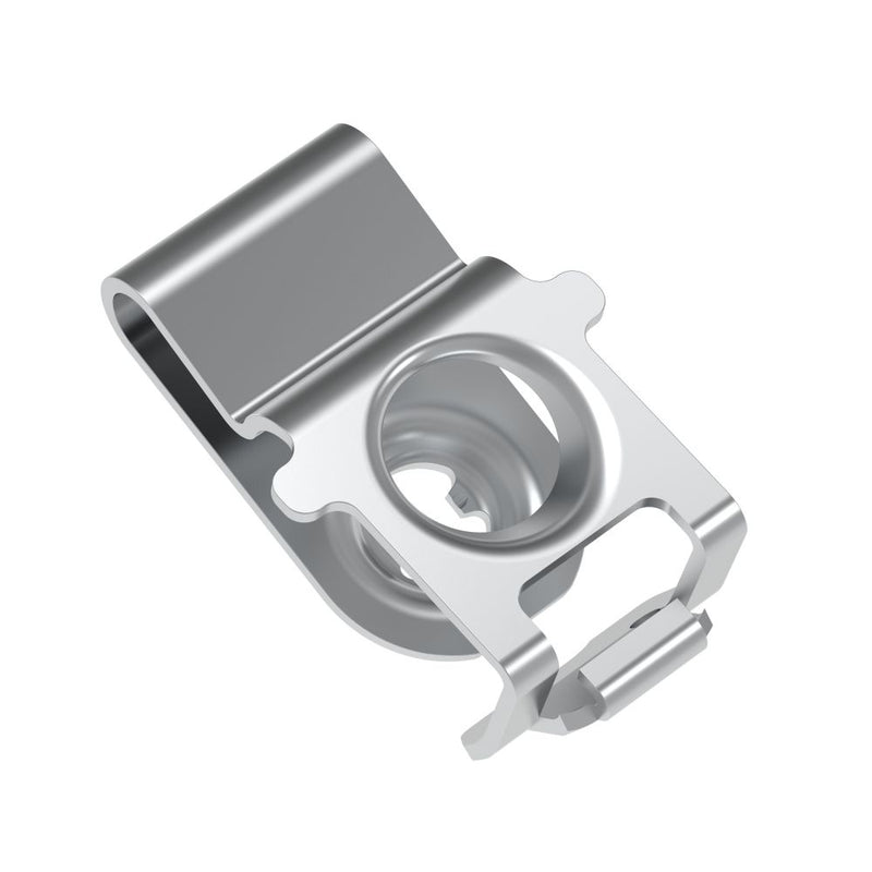 SOUTHCO DZUS® Quarter-Turn Receptacle, Size 6, Clip-in, Steel, Zinc Immersion Coating [D8-336-700-121]