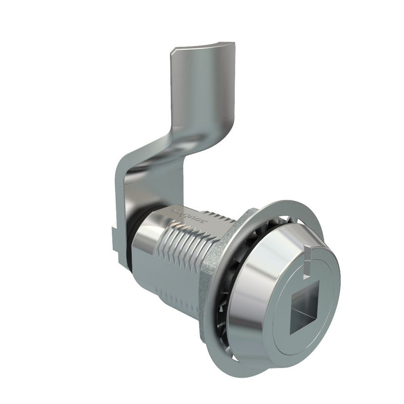 SOUTHCO Vise Action® Compression Latch, Large Size, 8 mm Square Recess, Zinc Alloy, Chrome Plated, Bright, 19 mm (0.75 in) Grip [E3-2719-021]