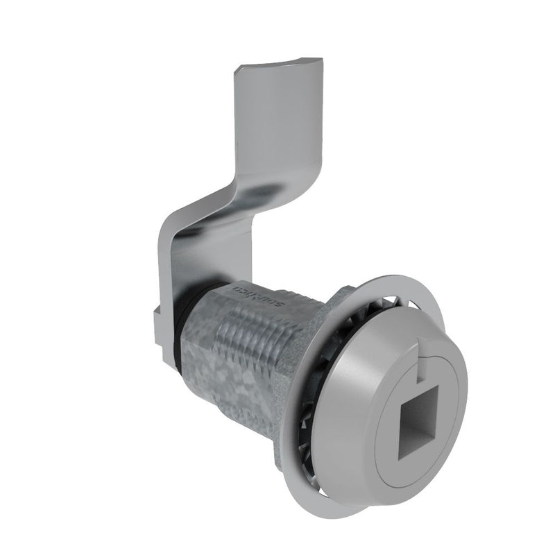 SOUTHCO Vise Action® Compression Latch, Large Size, 8 mm Square Recess, Zinc Alloy, Powder Coat, Silver, 15 mm (0.59 in) Grip [E3-2919-007]
