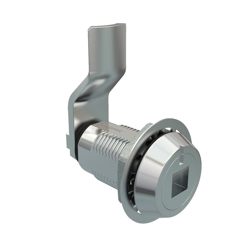 SOUTHCO Vise Action® Compression Latch, Large Size, 8 mm Square Recess, Zinc Alloy, Chrome Plated, Bright, 21 mm (0.83 in) Grip [E3-1019-031]