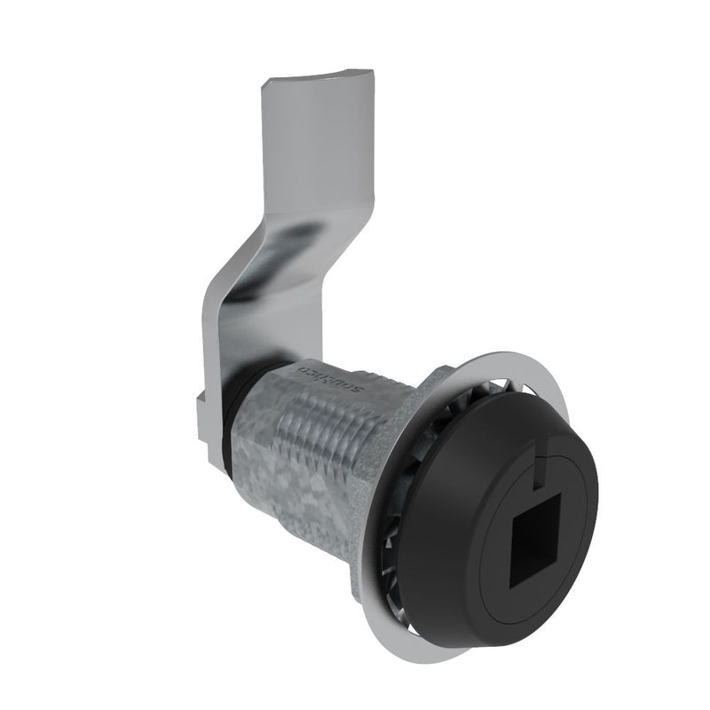 SOUTHCO Vise Action® Compression Latch, Large Size, 8 mm Square Recess, Zinc Alloy, Powder Coat, Black, 25 mm (0.98 in) Grip [E3-1019-055]