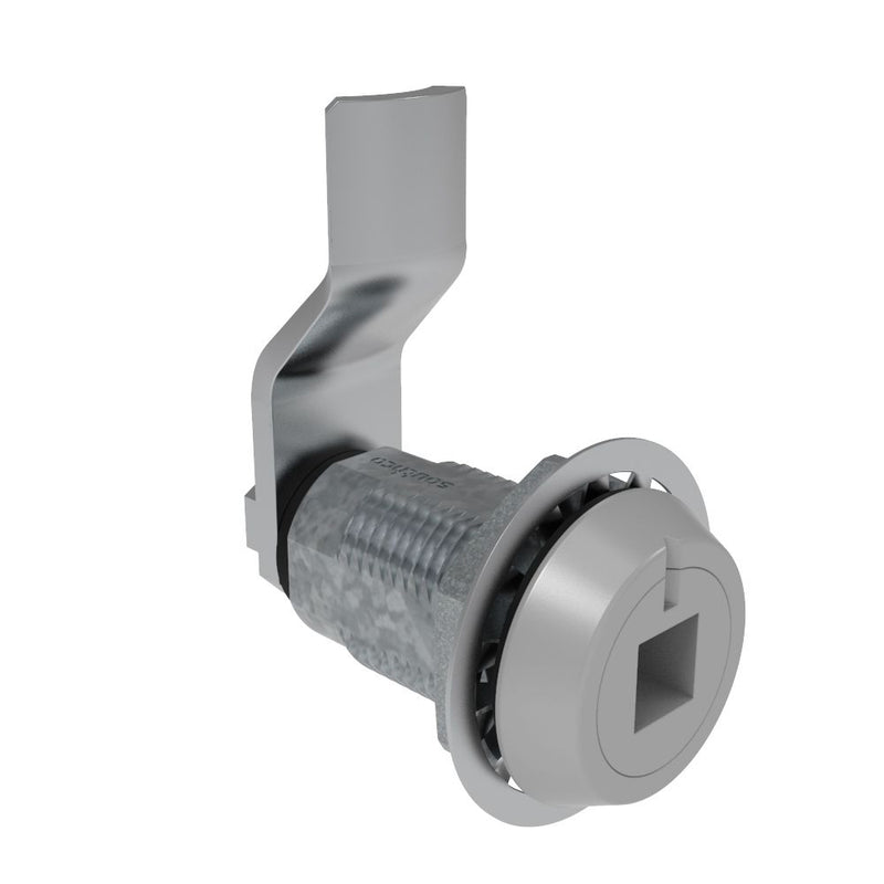 SOUTHCO Vise Action® Compression Latch, Large Size, 8 mm Square Recess, Zinc Alloy, Powder Coat, Silver, 23 mm (0.91 in) Grip [E3-2719-047]