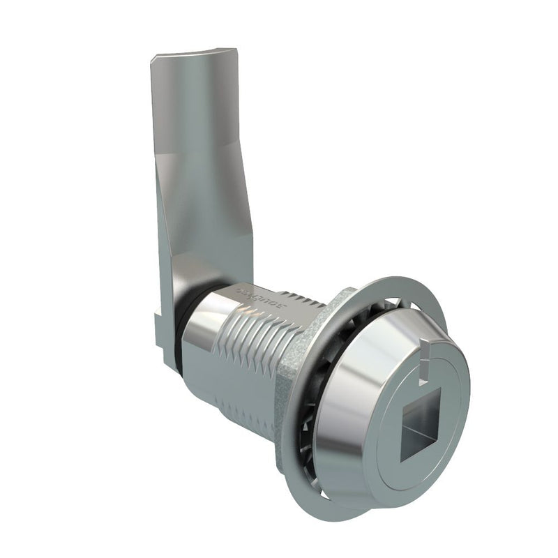 SOUTHCO Vise Action® Compression Latch, Large Size, 8 mm Square Recess, Zinc Alloy, Chrome Plated, Bright, 33 mm (1.3 in) Grip [E3-2719-091]