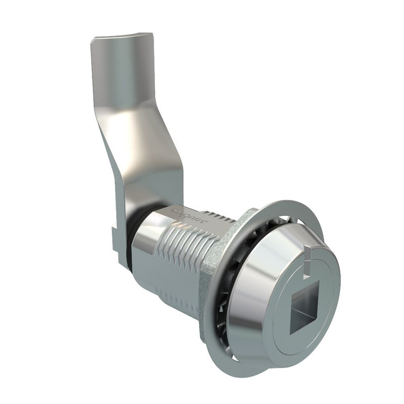SOUTHCO Vise Action® Compression Latch, Large Size, 8 mm Square Recess, Zinc Alloy, Chrome Plated, Bright, 39 mm (1.54 in) Grip [E3-1019-121]