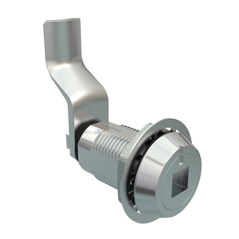 SOUTHCO Vise Action® Compression Latch, Large Size, 8 mm Square Recess, Zinc Alloy, Chrome Plated, Bright, 41 mm (1.61 in) Grip [E3-2919-131]