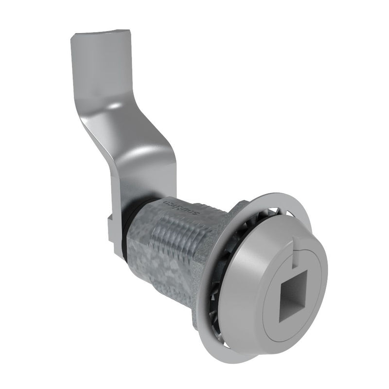SOUTHCO Vise Action® Compression Latch, Large Size, 8 mm Square Recess, Zinc Alloy, Powder Coat, Silver, 43 mm (1.69 in) Grip [E3-1019-147]