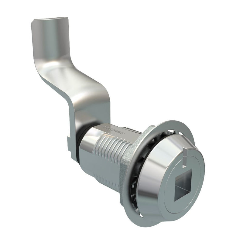 SOUTHCO Vise Action® Compression Latch, Large Size, 8 mm Square Recess, Zinc Alloy, Chrome Plated, Bright, 49 mm (1.93 in) Grip [E3-2719-171]