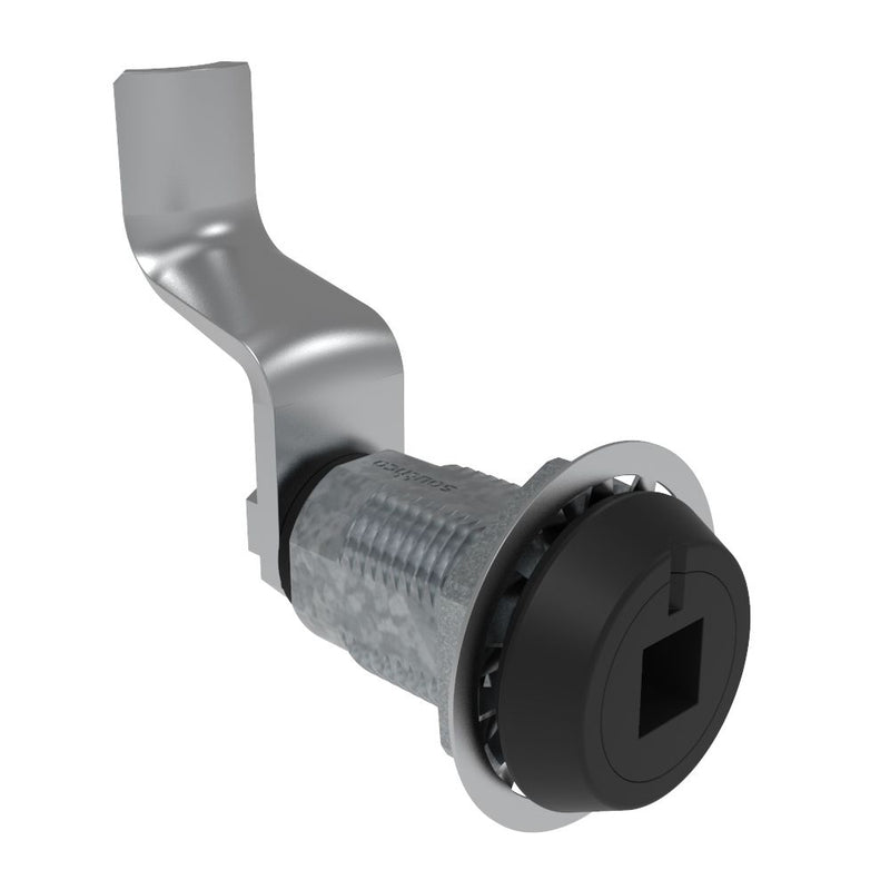 SOUTHCO Vise Action® Compression Latch, Large Size, 8 mm Square Recess, Zinc Alloy, Powder Coat, Black, 53 mm (2.09 in) Grip [E3-1019-195]
