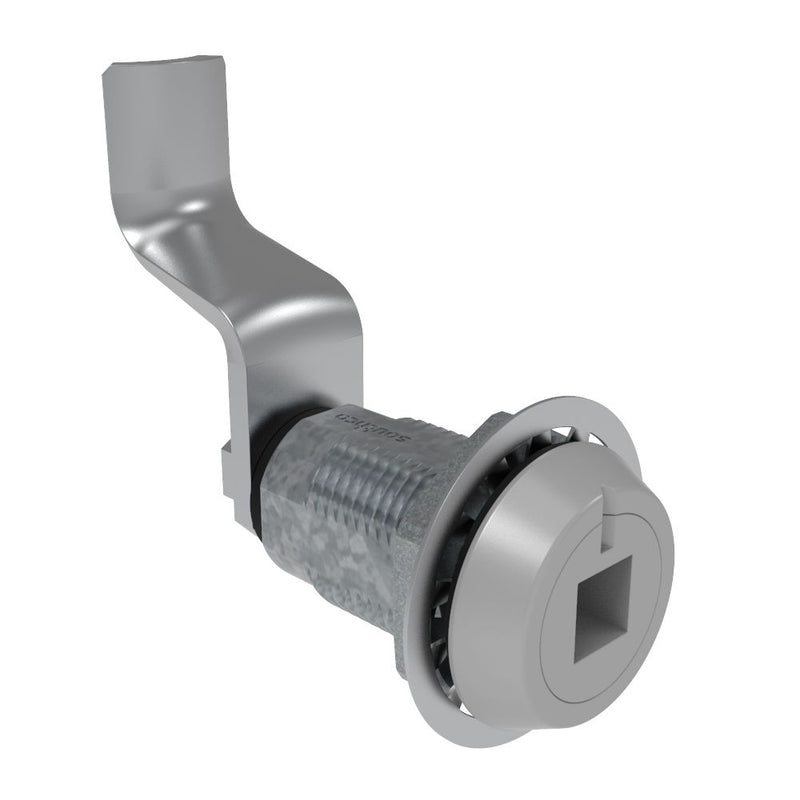 SOUTHCO Vise Action® Compression Latch, Large Size, 8 mm Square Recess, Zinc Alloy, Powder Coat, Silver, 49 mm (1.93 in) Grip [E3-2719-177]