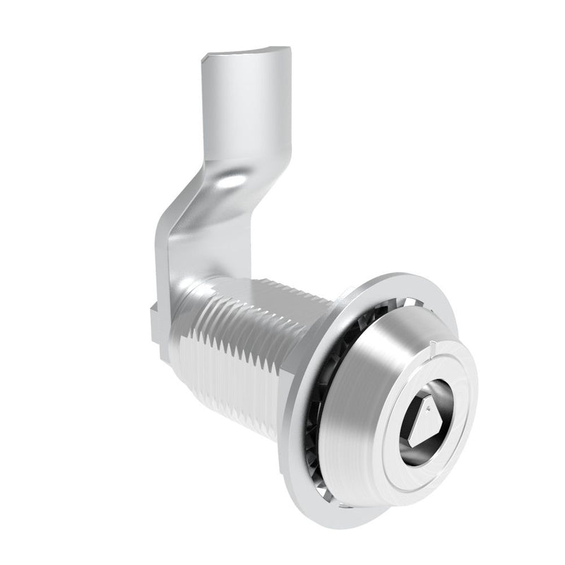 SOUTHCO VISE ACTION® Compression Latch, Large Size, 7 mm Triangle, Aluminum Alloy, Powder Coated, Clear, 30 mm (1.18 in) Grip [E3-123-0506]