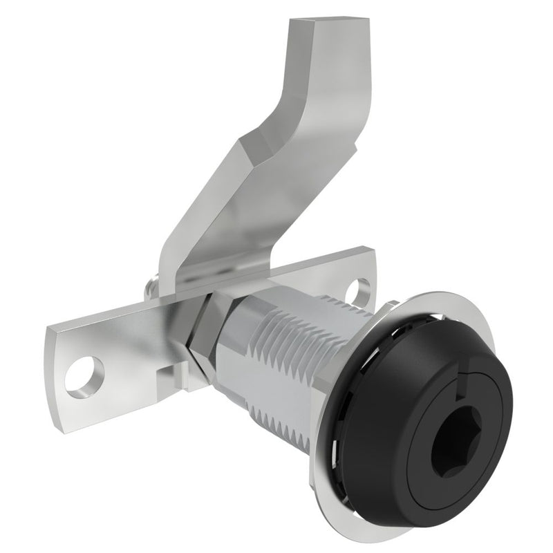 SOUTHCO VISE ACTION® Compression Latch, Large Size, 8 mm Hex Recess, Zinc Alloy, Powder Coat, Black, Deep Offset Cam [E3-112-75]
