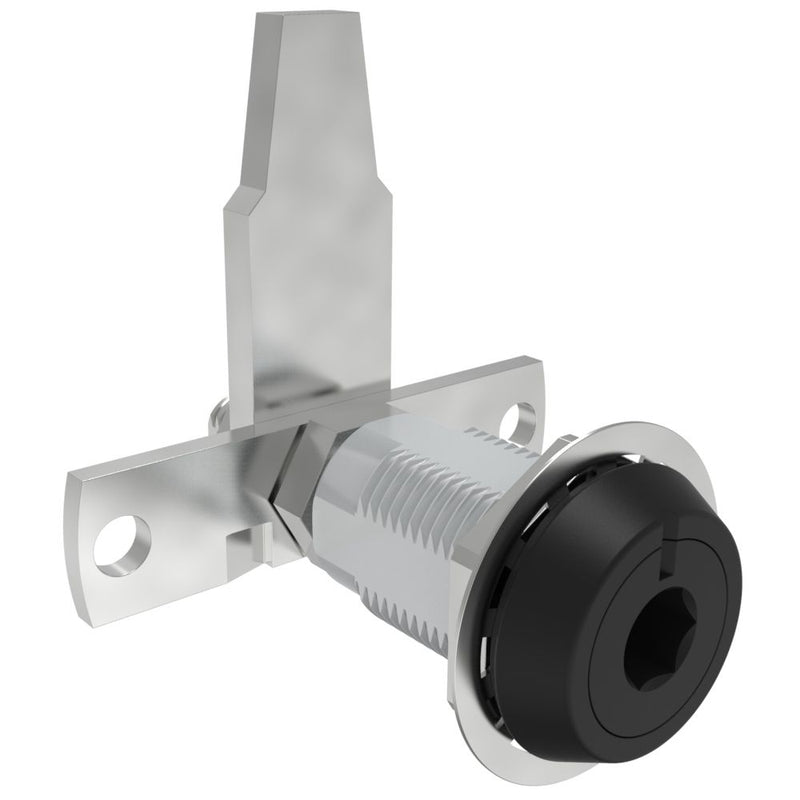 SOUTHCO VISE ACTION® Compression Latch, Large Size, 8 mm Hex Recess, Zinc Alloy, Powder Coat, Black, Straight Cam [E3-112-95]