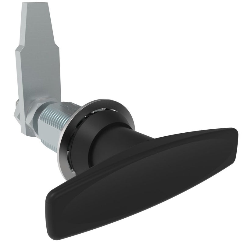 SOUTHCO VISE ACTION® Compression Latch, Large Size, T-Handle, Zinc Alloy, Powder Coat, Black, Straight Cam [E3-113-95]