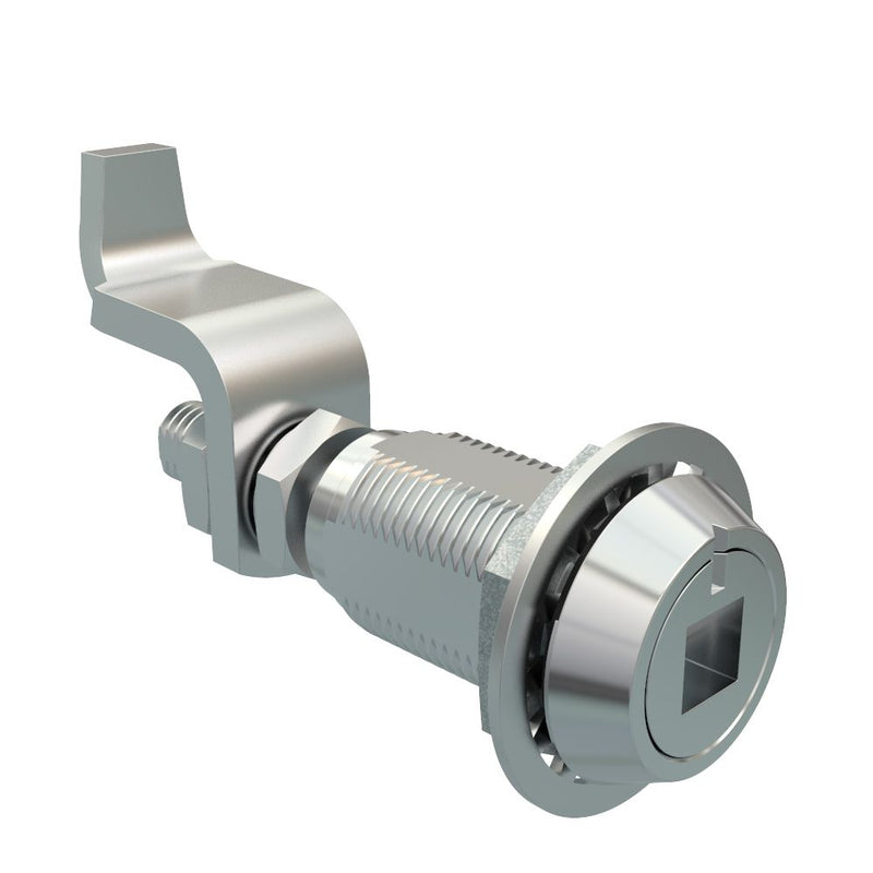 SOUTHCO Vise Action® Compression Latch, Large Size, 8 mm Square Recess, Zinc Alloy, Chrome Plated, Bright [E3-2219-11]